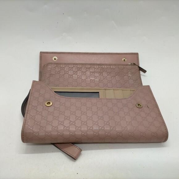 Gucci Long Wallet Pink Leather #193724G91 - Picture 4 of 9